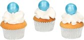FunCakes - Chocoballetjes - Parelmoer Blauw - Set/8