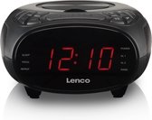 Lenco CR-740BK - Wekkerradio met CD-speler en AUX-ingang - Zwart