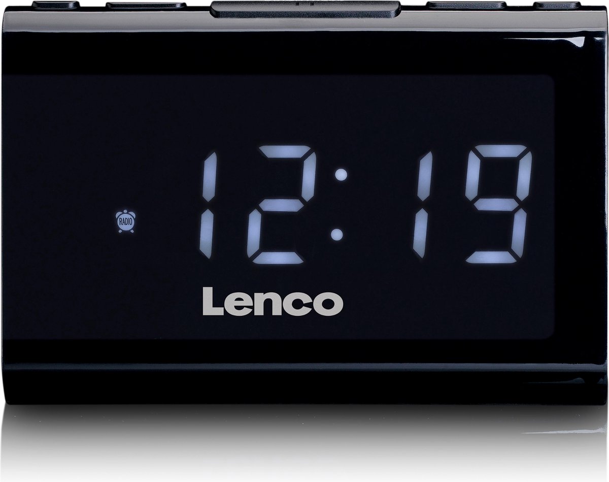 Lenco CR-525 - Radio-réveil avec lecteur USB - Noir | bol.com