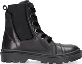 Jochie & Freaks Jf-21388 Veterboots - Laarzen Met Veters - Meisjes - Zwart - Maat 30