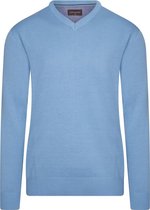 Cappuccino Italia - Heren Sweaters Pullover Sky - Blauw - Maat S