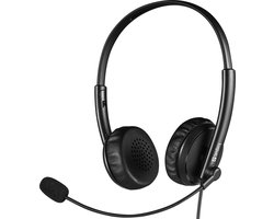 Sandberg - 126-21 - hoofdtelefoon - Bedraad - Kantoor - Zwart - 2in1 - callcenter