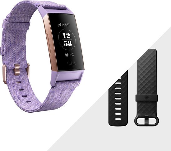 Fitbit Charge 3 Special Edition - Activity tracker - Lavender | bol