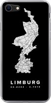 Geschikt voor iPhone SE 2020 hoesje - Limburg - Nederland - Kaart - Siliconen Telefoonhoesje