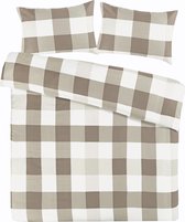 - bedlinnen nevada 125-fr taupe 140cm x 200cm - uitdagen