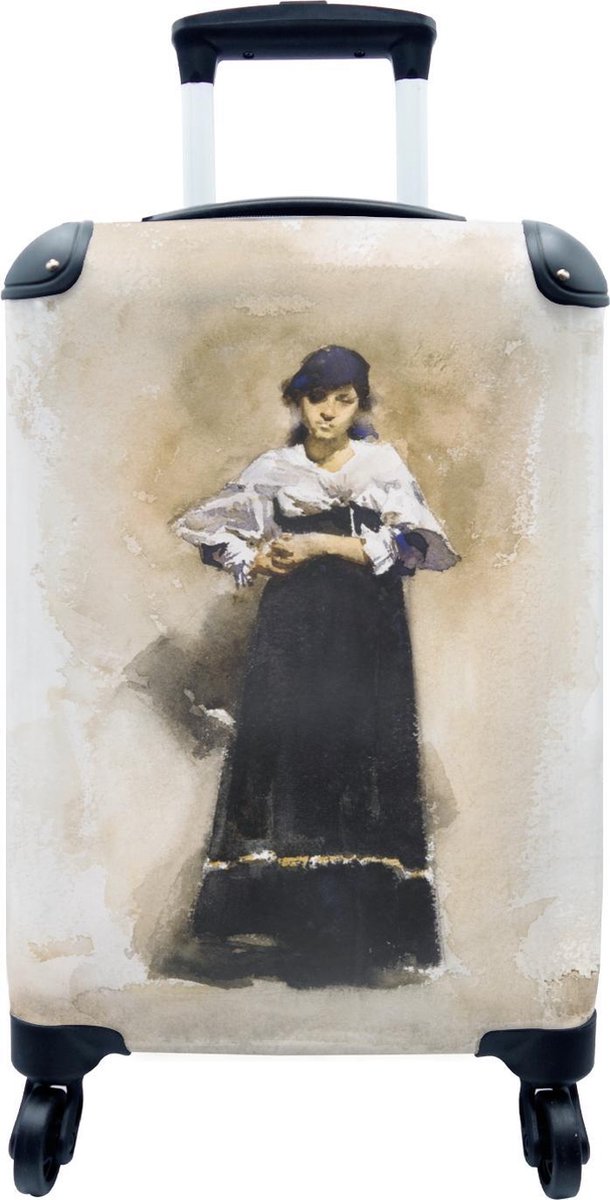 Koffer - Young woman with a black skirt early 1880s - John Singer Sargent - 35x55x20 cm - Handbagage - Trolley
