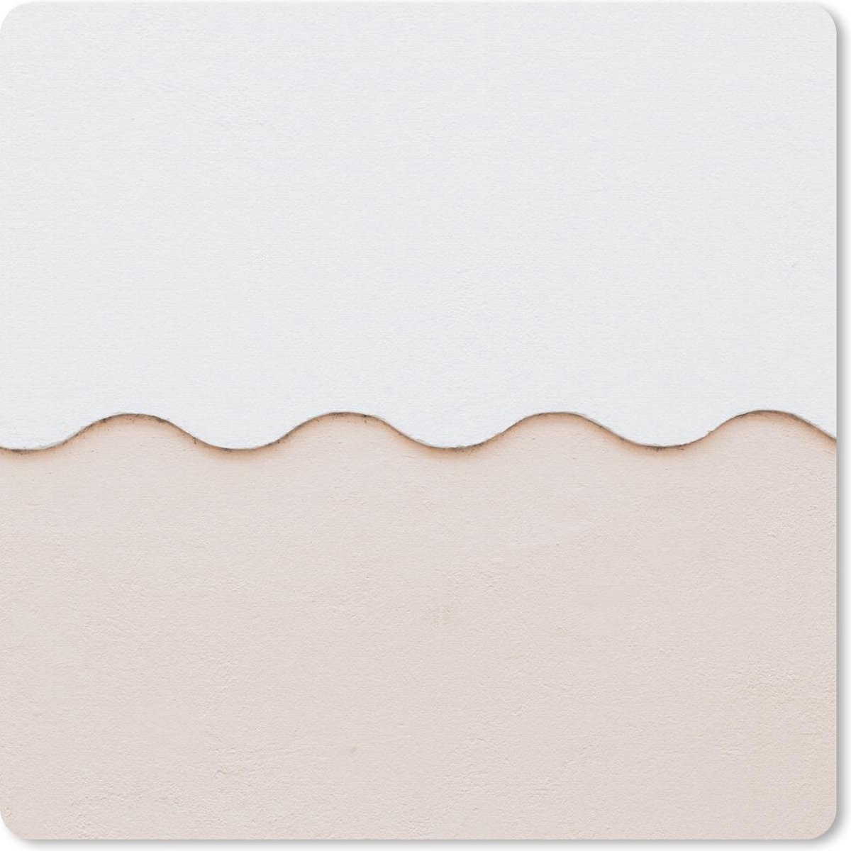 Muismat 30x30 cm - Mousepad Zomer - Roze - Golven - Muismatten