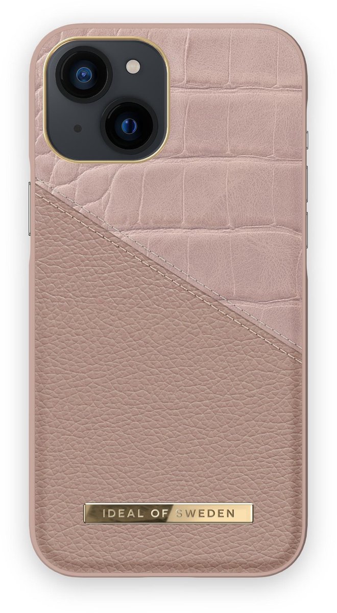 iDeal of Sweden Fashion Case Atelier iPhone 13 Mini Rose Smoke Croco
