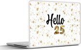 Laptop sticker - 13.3 inch - Jubileum - 25 jaar - Versiering - 31x22,5cm - Laptopstickers - Laptop skin - Cover