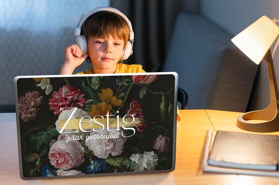 Autocollant pour ordinateur portable - 15,6 pouces - Soixante ans de mariage - Mariage - Proverbes - Citations - 36 x 27,5 cm - Autocollants pour ordinateur portable - Skin pour ordinateur portable - Housse