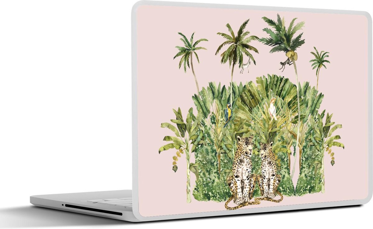 Afbeelding van product SleevesAndCases  Laptop sticker - 15.6 inch - Jungle - Dieren - Bomen