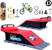 Happy Products - fingerboard skatepark D - vinger skateboard - mini skateboard ramp - finger bmx - speelgoed cadeau