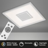 Briloner Leuchten - LED Plafondlamp CCT Afstandsbediening 36W Dimbare Timer Metalen Decoratief Element