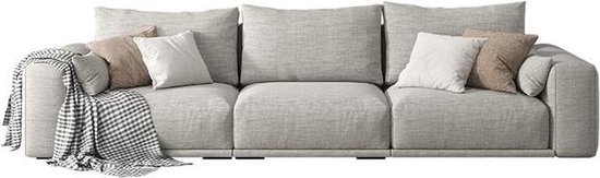 Canapé d'angle 4 places Medina - Moderne - Grijs - 350 cm