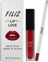 Porn Red matte lipstick