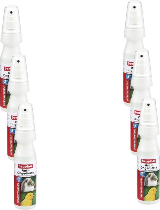 Beaphar Anti-Ongedierte Vogel / Knaag - Parasieten - 6 x 150 ml