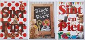 Sint en Piet - 3 Wenskaarten – 12 x 17 cm – SIN-001