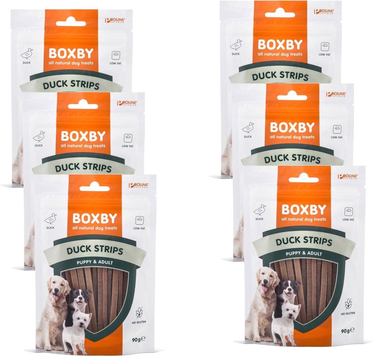 Proline Boxby Duck Strips Eend- Hondensnacks -6 x 90 g