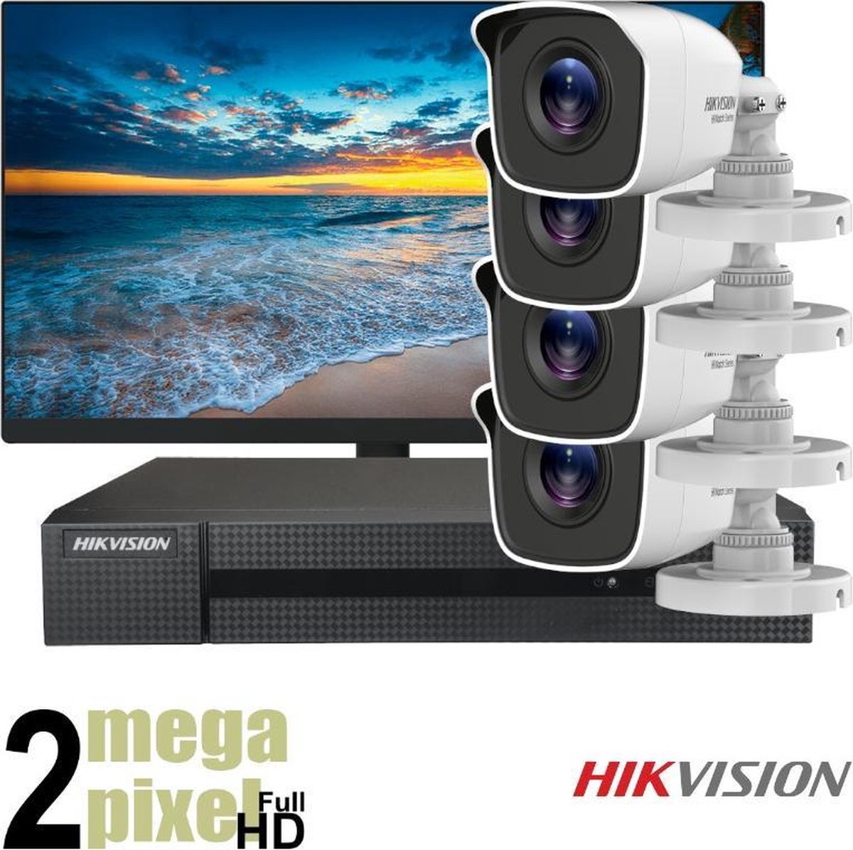 Compleet camerasysteem Full HD *pakket met 4 camera's - cs2