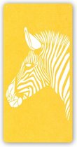DECOBEL | DECO-VILT | Zebra | Wandpaneel - Wanddecoratie - Muurdecoratie - Woonkamer - Petfles - Duurzaam | Geel 05