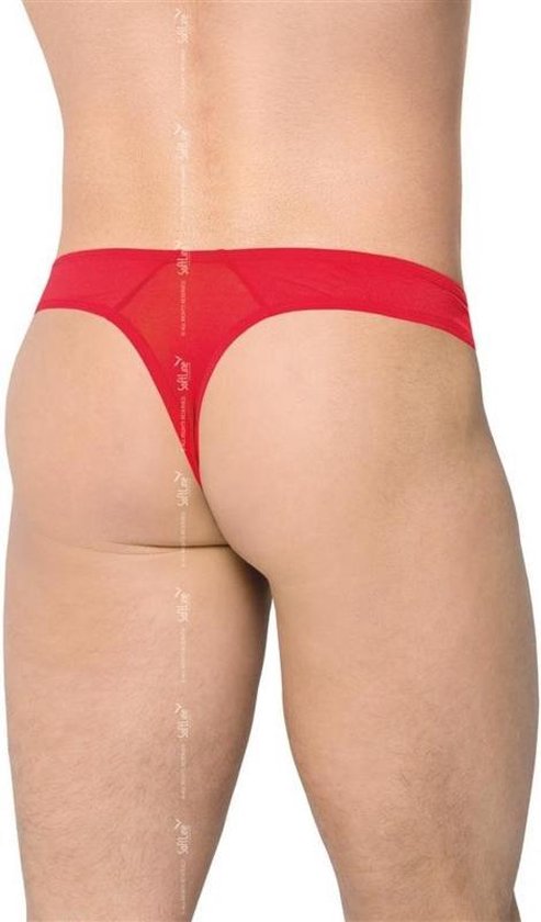 Slip homme sexy transparent avec résille rouge Taille: XL | bol.com