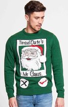 Foute Kersttrui Heren / Mannen - Christmas Sweater - Tinsel Date  - Kerst Trui Maat S