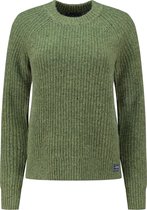 Superdry Dames Geribde tweed Trui met ronde hals - Maat M