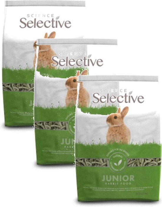 Supreme Science Selective Rabbit Junior - Nourriture pour lapin - 3 x 1,5  kg