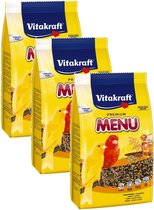 Vitakraft Kanaries Premium Menu - Vogelvoer - 3 x 500 g