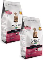 Schesir Cat Dry Adult Ham - Kattenvoer - 2 x 1.5 kg Monoprotein