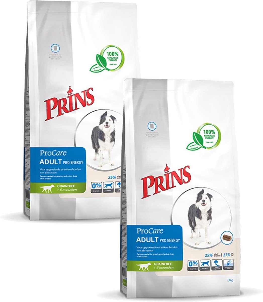 Prins Prins Procare Adult Pro Energy - Hondenvoer - 2 x 12 kg Graanvrij