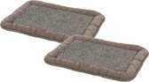 Adori Benchmat Manchester Bruin - Hondenbenchkussen - 2 x Xsmall