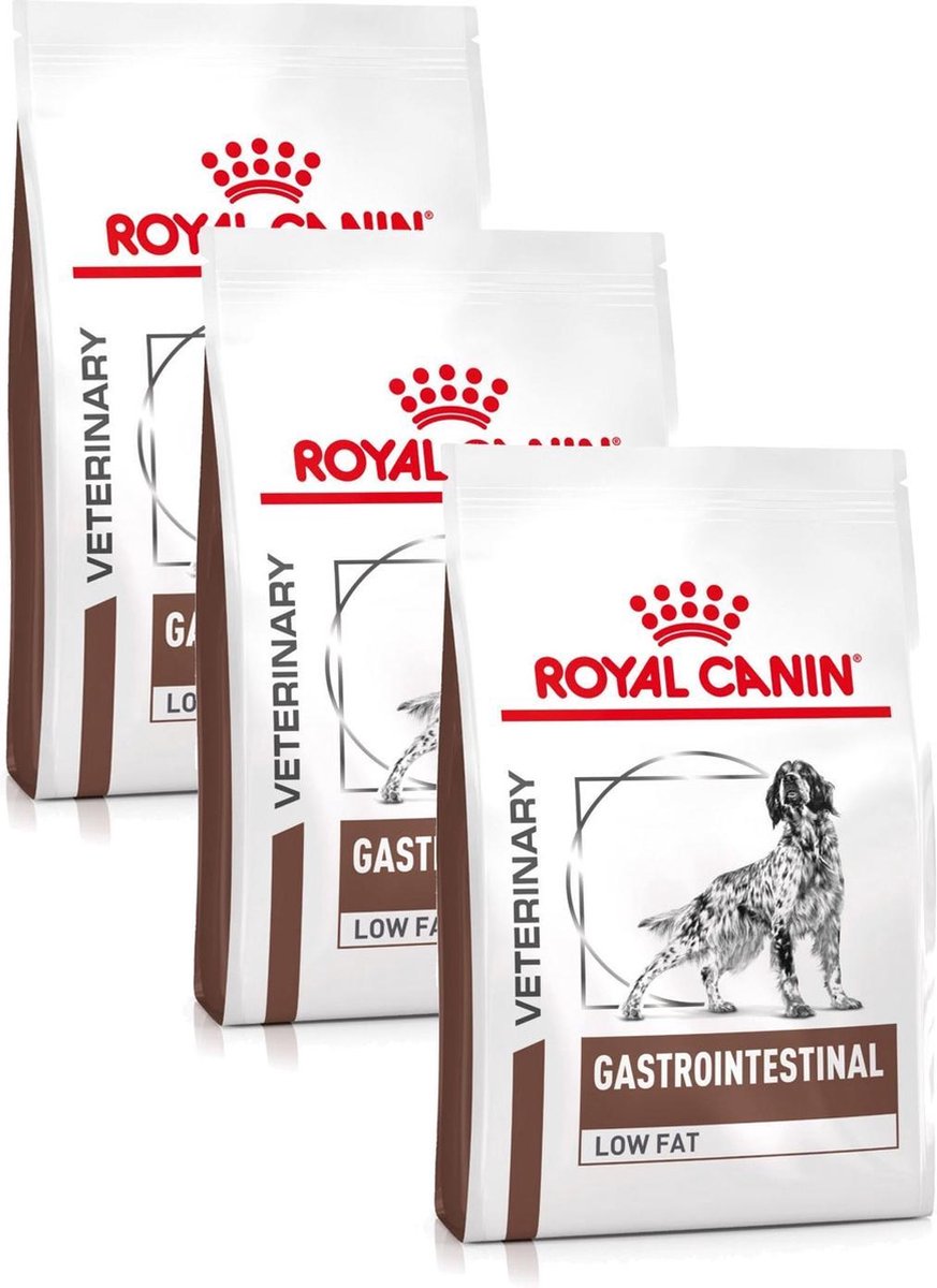 Royal Canin Veterinary Diet Gastro Intestinal Low Fat - Hondenvoer - 3 x 6 kg