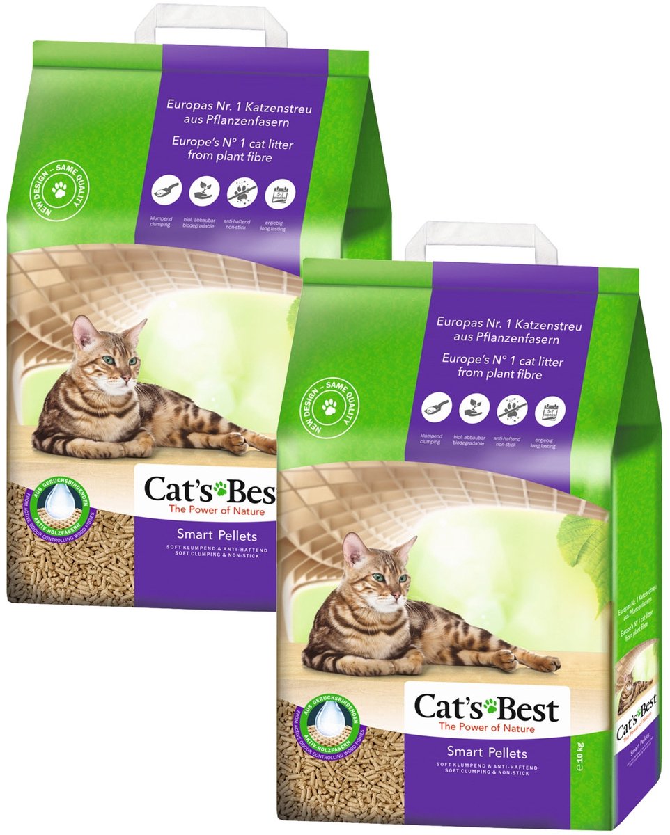 Cat's Best Smart Pallets - Kattenbakvulling - 2 x 20 l