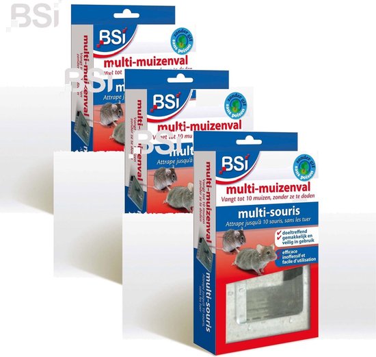 Bsi Multi-Muizenval - Ongediertebestrijding - 3 x per stuk