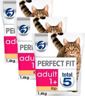 Perfect Fit Droogvoer Adult Kip - Kattenvoer - 3 x 1.4 kg