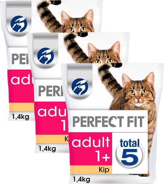 bedriegen mei Grit Perfect Fit Droogvoer Adult Kip - Kattenvoer - 3 x 1.4 kg | bol.com