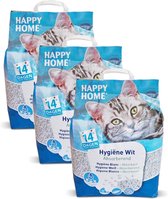 Happy Home White - Litière pour chat - 3 x 20 l