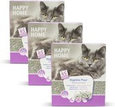 Happy Home Solutions Ultra Hygienic Pure - Litière pour chat - 3 x 10 l