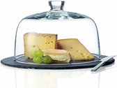 Cloche à fromage Leonardo avec couteau à fromage - Ensemble de 3 pièces