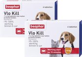 Beaphar Vlo Kill Hond En Kat Tot 11 Kg - Anti vlooienmiddel - 2 x 6 tab