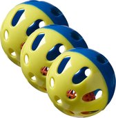 Adori Knaagspeeltje Speelbal Plastic Multi-Color - Speelgoed - 3 x Ø9 cm