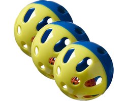 Adori Knaagdierspeeltje Speelbal Plastic Multi-Color - Speelgoed - 3 x Ø9 cm