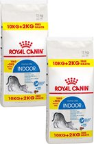 Royal Canin Indoor 27 - Nourriture pour chats - 2 x 10 Sac bonus de 2 kg