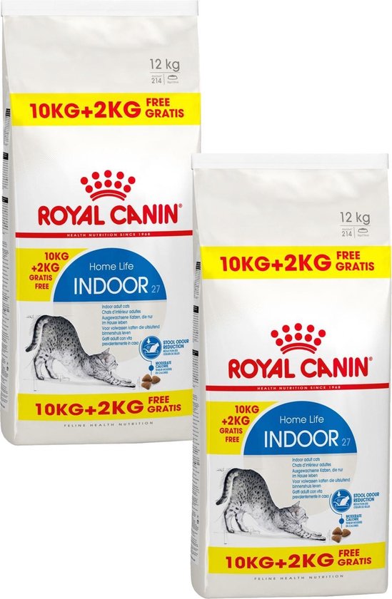 Bestuurbaar Nationale volkstelling jurk Royal Canin Indoor 27 - Kattenvoer - 2 x 10+2 kg Bonusbag | bol.com