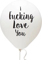 Ballons - Je t'aime putain - 10 pièces - mélange de couleurs - amour - amour - drôle et faux - ballons drôles - Saint Valentin