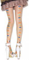 Pretty Polly Californial Floral Tights - One Size - (Eur 36 tot 42) - Nude/Multi - ARY9
