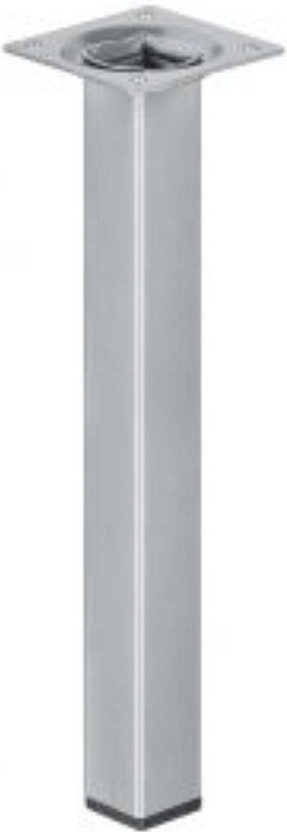 Meubelpoot aluminium - 25 cm hoog - 25x25 mm