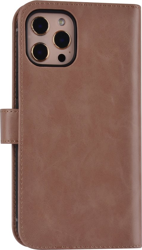 Etui UNIQ Accessoire en cuir pour iPhone 12 Pro Max - Or rose - Porte-cartes pour 6 cartes - Fermeture magnétique