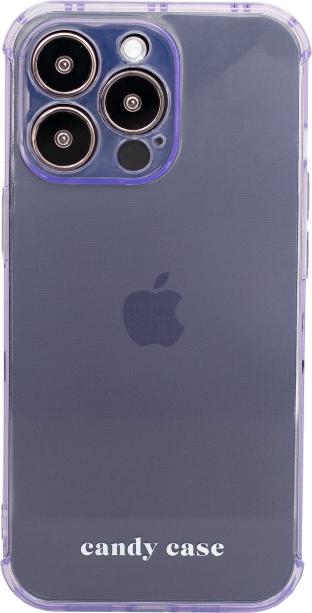 Candy Clear Pro Purple iPhone hoesje - iPhone 13 pro max